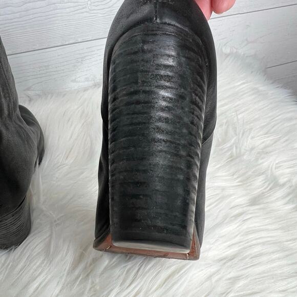 Rag & Bone black Classic Newbury  leather heeled ankle booties Size 6 - Picture 9 of 12